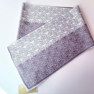 Michael Kors Logo Scarf Purple